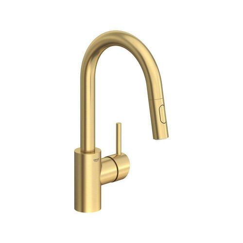 Grohe 31479GN1 Brushed Cool Sunrise Single Handle Pull Down Bar Faucet