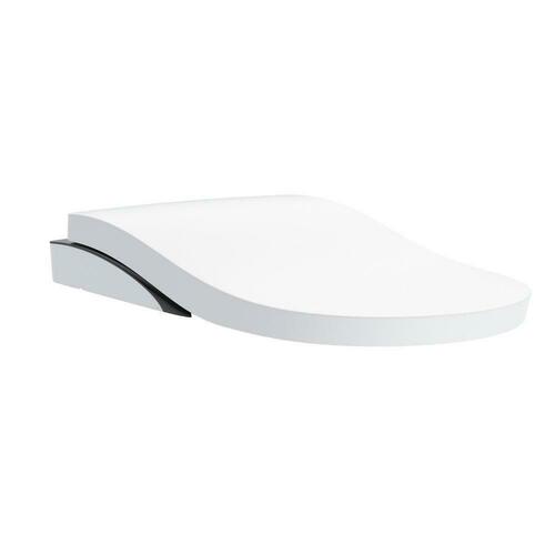 Toto SN8732M#01B Cotton Elongated Closed Front Bidet Seat with Black Trim
