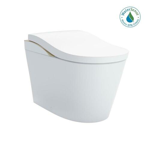 Toto MS8732CUMFG#01N Smart Elongated One-Piece Toilet with Bidet Seat, Cotton Nickel Trim