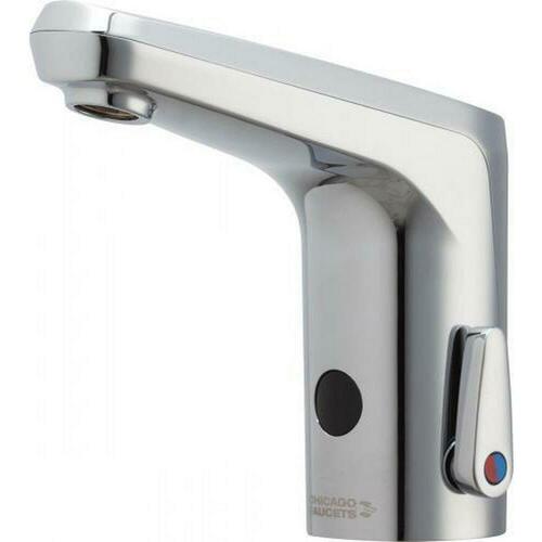 Chicago Faucets E80-A11A-17ABCPT Chrome Plated Single Handle Deck Mount Faucet