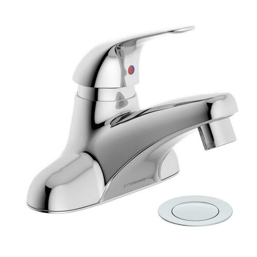 Symmons S9612PP05 Polished Chrome Single Handle Centerset Bathroom Sink Faucet