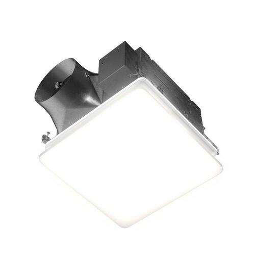 Broan NuTone PTEL511RK 50-110 CFM Ceiling Mount Continuous-Run Bathroom Exhaust Fan with LED Light