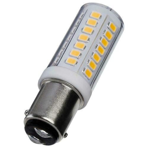 Satco S12358 4.5W T6 LED Clear BA15S Base 3000K 12V Bulb