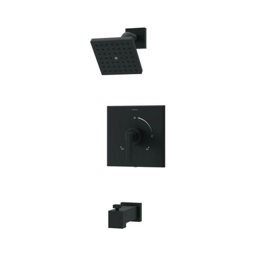 Symmons 3692MB15TRM Matte Black Single Handle Bathtub Shower Faucet (Trim Only)