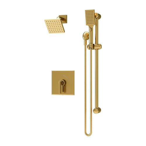 Symmons S3698BBZ15TRM Brushed Bronze Single Handle Shower Faucet with Hand Shower