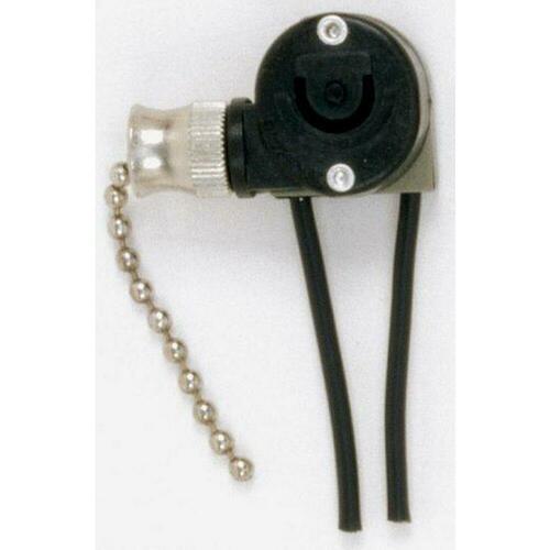 Satco 90/505 Nickel Pulley Chain Canopy Switch