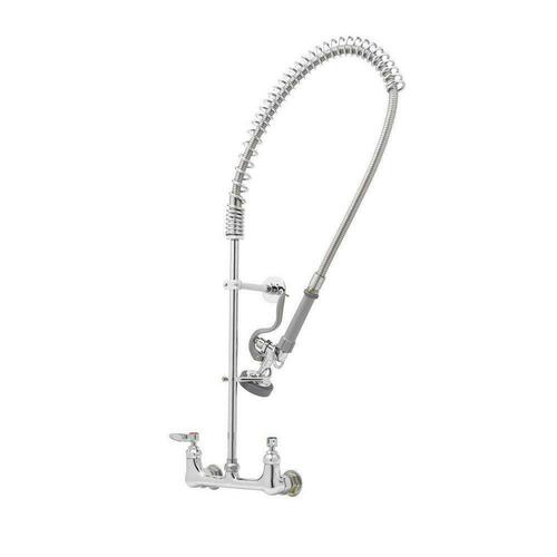 T&S Brass B-0133-B Polished Chrome Two Handle Pre-Rinse Faucet