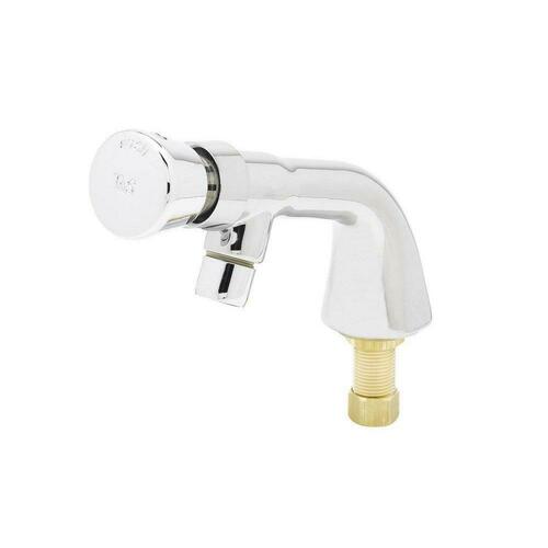 T&S Brass B-0805 Single Temp Metering Faucet, Push Button, 1/2