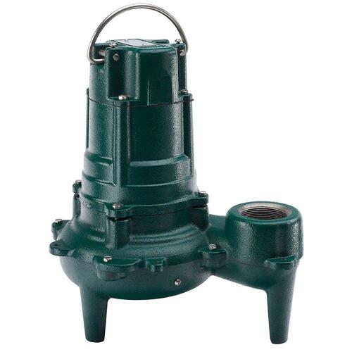 Zoeller 267-0013 1/2 HP Cast Iron Non-Auto Sewage Pump with 25 ft Cord