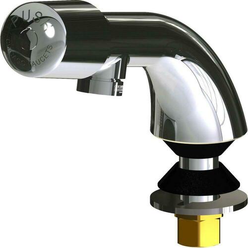 Chicago Faucets 807-E2805-765PSHAB Single Handle Metering Bathroom Sink Faucet - Polished Chrome