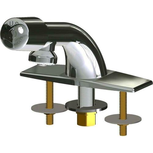 Chicago Faucets 857-765PSHABCP Polished Chrome Single Handle Metering Bathroom Sink Faucet