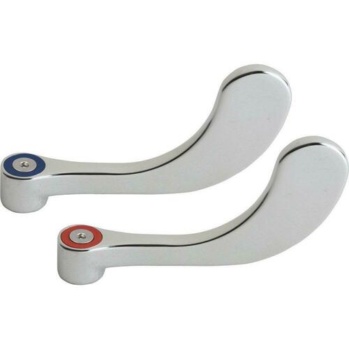 Chicago Faucets 317-PRJKCP Polished Chrome Metal Wrist Blade Faucet Handles