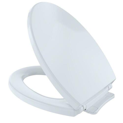 Toto SS114#01 Cotton Elongated Closed Front Toilet Seat with Cover