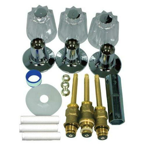 Lincoln Products 131822 Polished Chrome Acrylic Handle Kit