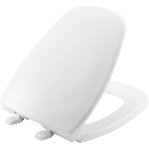 Bemis 1240200 000 White Round Closed Front Toilet Seat with Cover
