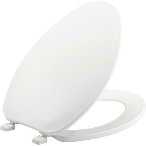 Bemis 170 000 White Elongated Closed Front Toilet Seat with Cover