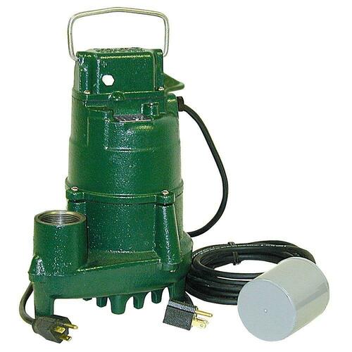 Zoeller 152-0005 4/10 HP 115V Cast Iron Effluent Pump with 20 ft Cord