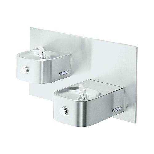 Elkay EDFP217C Wallmount Dual Level Drinking Fountain Stainless Steel