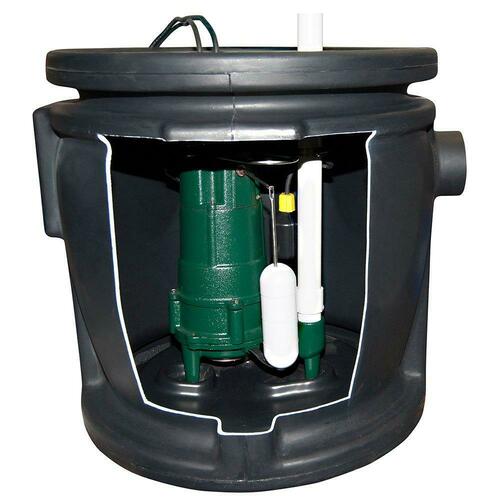 Zoeller 912-0020 1/2 HP Job Ready Simplex Sewage Package