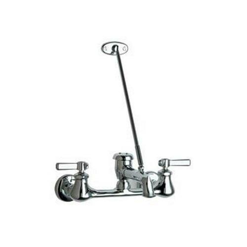 Chicago Faucets 540-LD897SCP Polished Chrome Two Lever Wall Mount Service Faucet