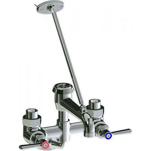 Chicago Faucets 835-369CP Chrome Plated Lever Wall Mount Faucet