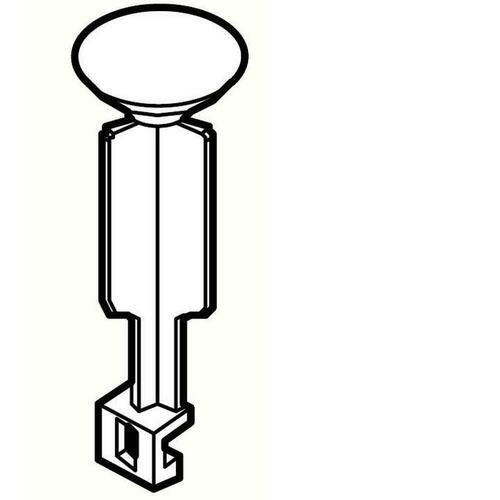 Lincoln Products 697869 972-023A Polished Chrome Pop-Up Plunger