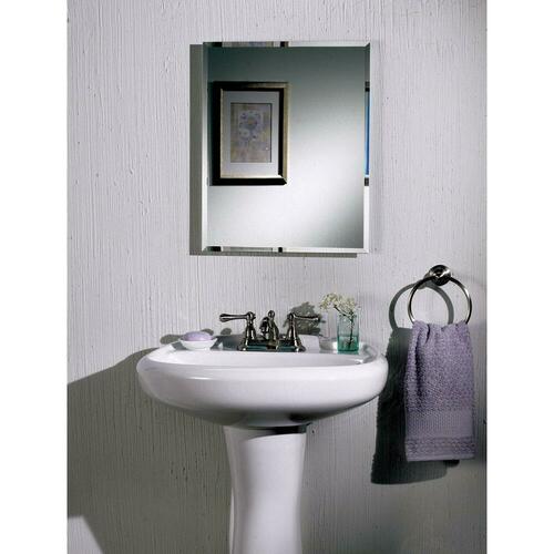 Rangaire 1453ADJ Frameless White Single Door Recessed Medicine Cabinet