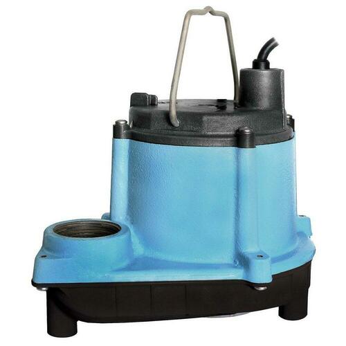 Little Giant 506274 1/3 HP Cast Iron Submersible Sump Pump with 25 ft Cord