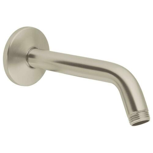 Grohe 27412EN0 Brushed Nickel Tubular Shower Arm with Flange