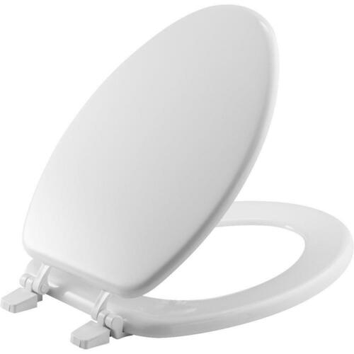 Bemis 1400TTA 000 White Elongated Closed Front Toilet Seat with Cover