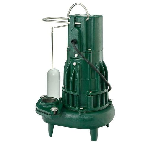 Zoeller 282-0001 1/2HP 115V Automatic Cast Iron Effluent Pump with 10 ft Cord