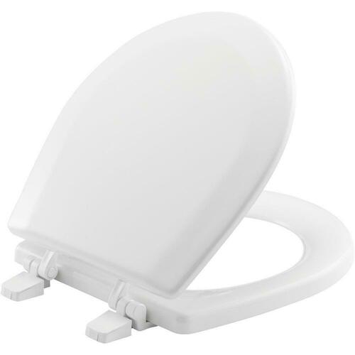 Bemis TC50TTA 000 White Round Closed Front Toilet Seat with Cover