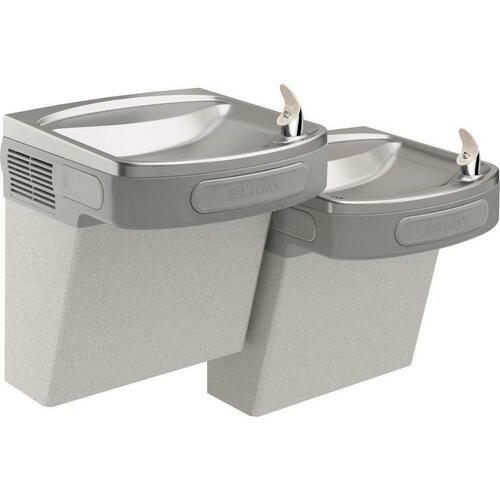 Elkay EZSTLDDLC ADA Compliant Wall-Mount Bi-Level Drinking Fountain - Grey