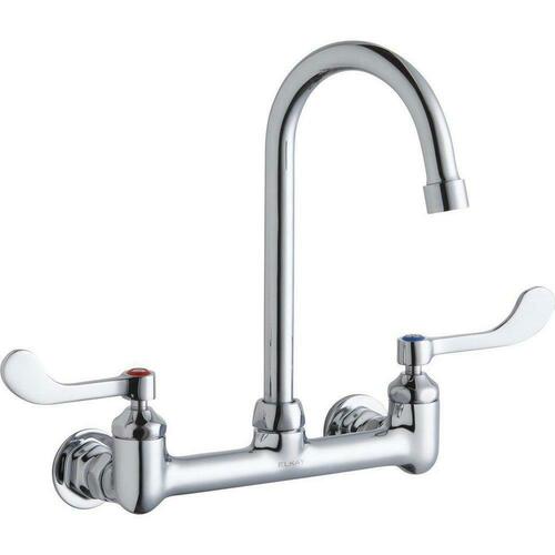 Elkay LK940GN05T4H Wristblade Wall Mount Service Faucet, Polished Chrome