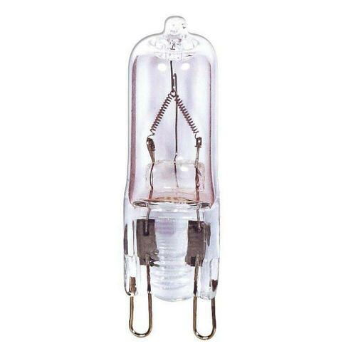 Satco S4615 G9 Dimmable Halogen Light Bulb, Warm White, 1-4/7 in. Double Loop Base
