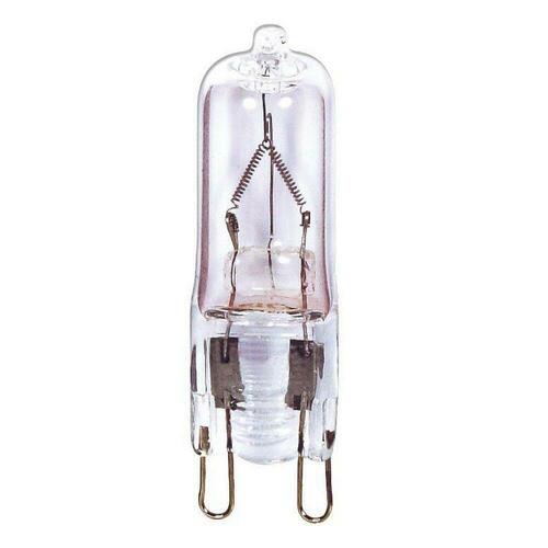 Satco S4616 G9 Dimmable Halogen Light Bulb, 1-4/7 in, Warm White, Double Loop Base