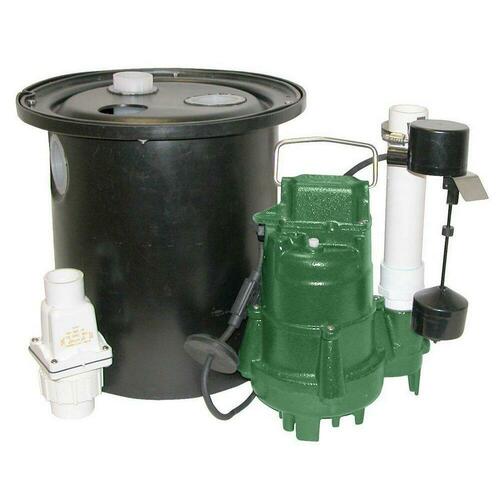Zoeller 135-0005 115V Single Port Drain Pump System with Polypropylene Basin