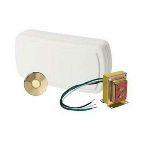 Broan NuTone BK131LSN Satin Nickel Builder Chime Kit with Pushbutton