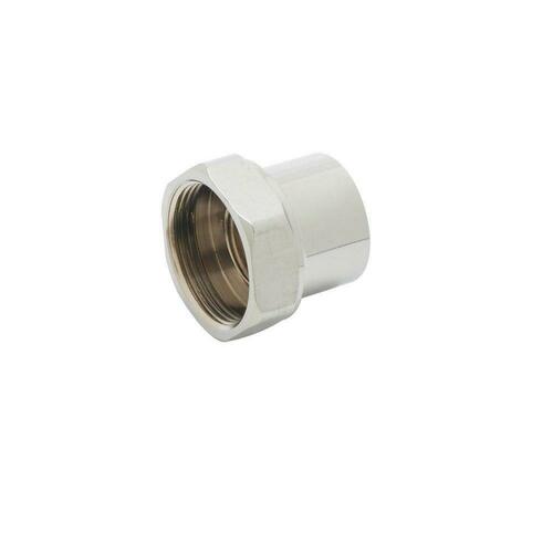 T&S Brass B-0413 Chrome-Plated Swivel-to-Rigid Adapter