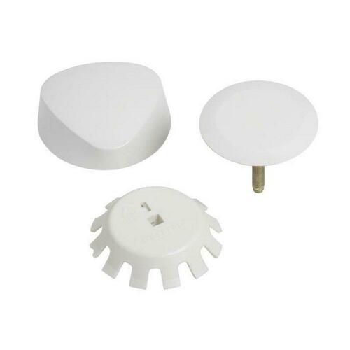 Geberit 151.550.DY.1 White Molded Plastic Bath Waste Overflow Trim Kit