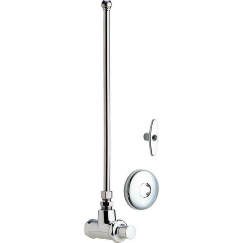 Chicago Faucets 1017-ABCP Polished Chrome 1/2 x 3/8 x 12 in. Faucet Supply Kit
