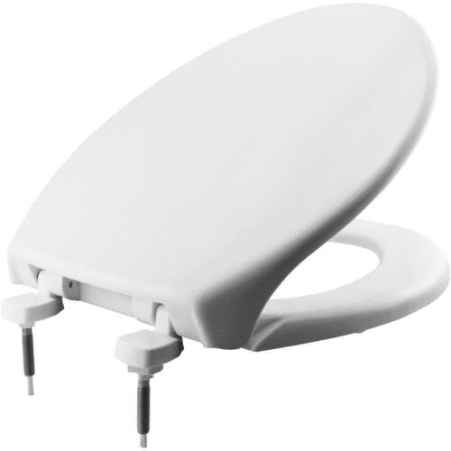 Bemis 7800TDG 000 White Elongated Closed Front Toilet Seat with Cover