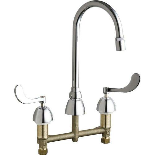 Chicago Faucets 786-E29XKABCP Polished Chrome Two Handle Kitchen Faucet