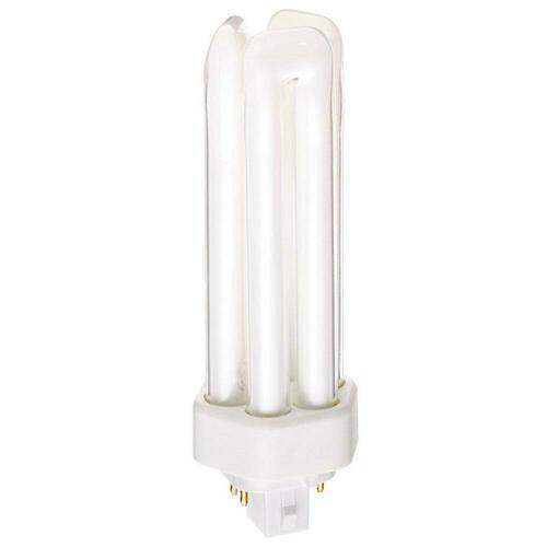 Satco S8352 T4 Compact Fluorescent Light Bulb, GX24q-3 Base, Cool White, 5-4/5 in.