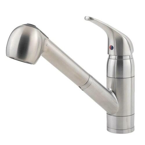 Pfister G133-10SS Stainless Steel Single Handle Pull-Out Kitchen Faucet