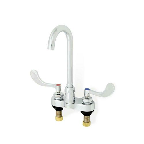 Zurn Z812A4-XL-FC Chrome 2.0 GPM Two Handle Centerset Bathroom Faucet with Laminar Flow Control