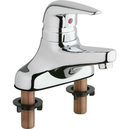 Chicago Faucets 420-ABCP Polished Chrome Single Handle Centerset Bathroom Sink Faucet