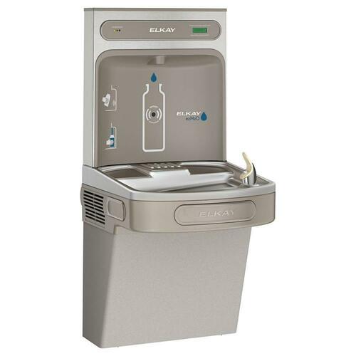 Elkay LZS8WSLK Wall-Mounted Drinking Fountain Hands-Free Bottle Filler Station