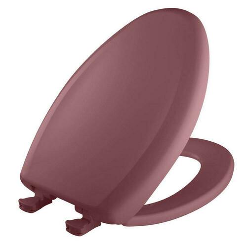 Bemis 1200SLOWT 343 Raspberry Elongated Closed Front Toilet Seat with Cover