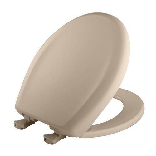 Bemis 200SLOWT 068 Fawn Beige Round Closed Front Toilet Seat with Cover
